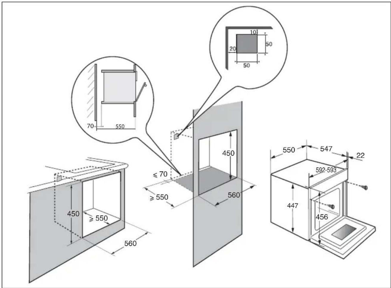 ORANIER EPD 9809 - • EINBAU DES GERÄTS - 1