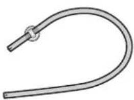MIELE H 6650-55 BP - Entkalkungstabletten, Kunststoff- schlauch mit Halter - 1