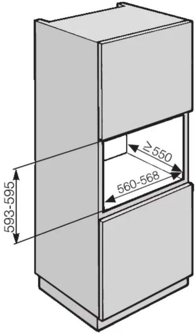 MIELE H 2666 B - Einbau in einen Unterschrank - 2