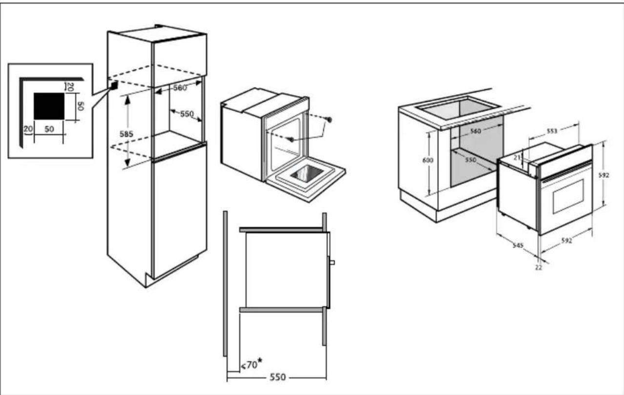 ORANIER EBP 9884 TC - EINBAU DES GERÄTS - 1