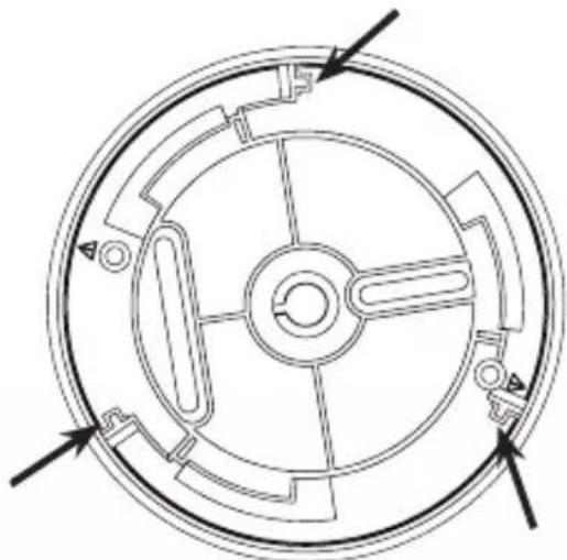 FireAngel ST-630-DE - Arretierung der Montageplatte - 1