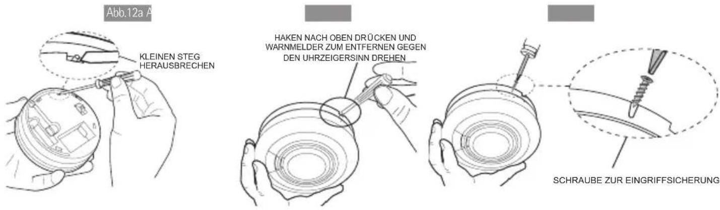 Ei Electronics EI650 - Sicherung der Warnmelder gegen Eingriffe (bei Bedarf) - 2