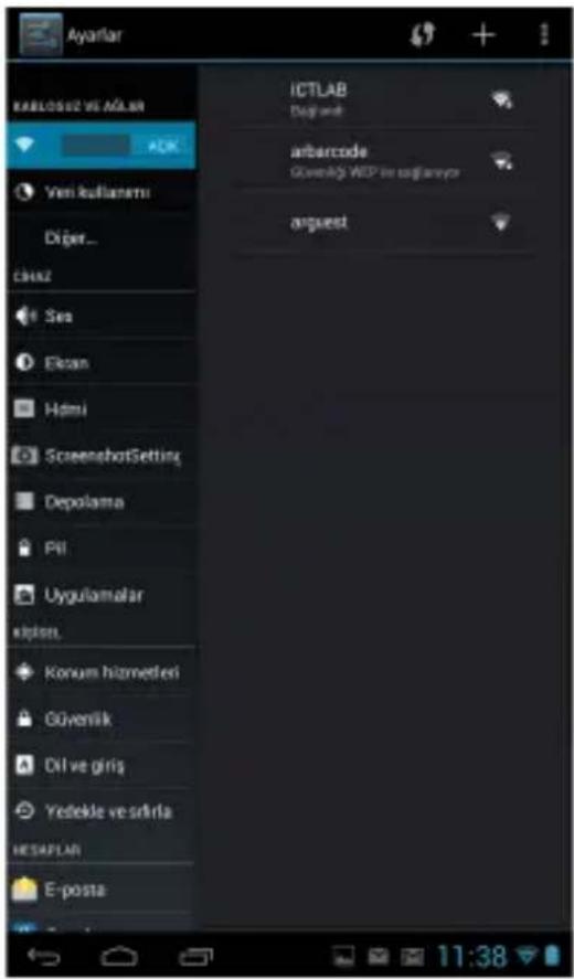 GRUNDIG GTB 801 - WIFI on setting: - 1