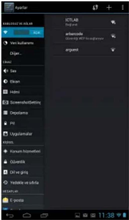 GRUNDIG GTB 801 - WIFI setting and network connection: - 1