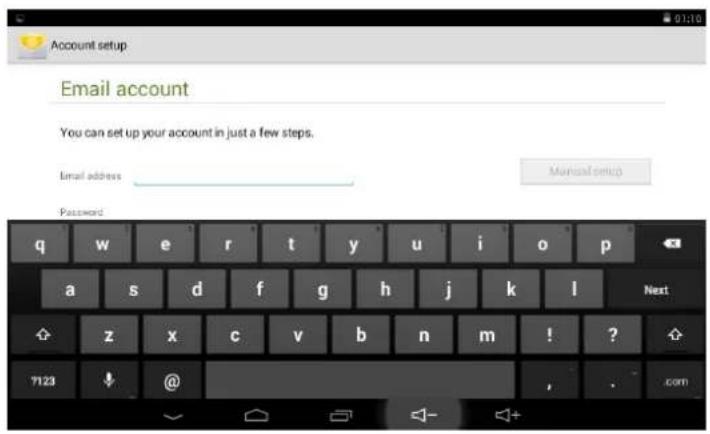 DENVER TAQ-70242MK3 - Einrichten eines E-Mail-Accounts - 1