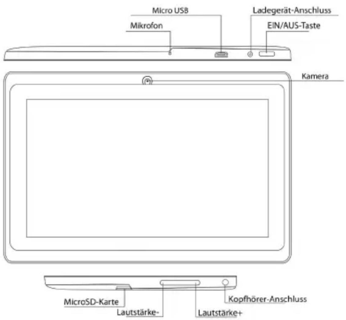 Manta PowerTab MIS08S - Design und Tasten - 1
