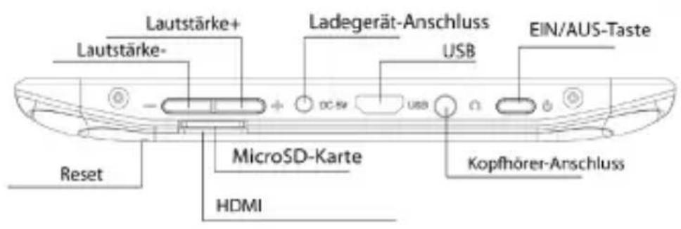 Manta MID714 - Design und Tasten - 2