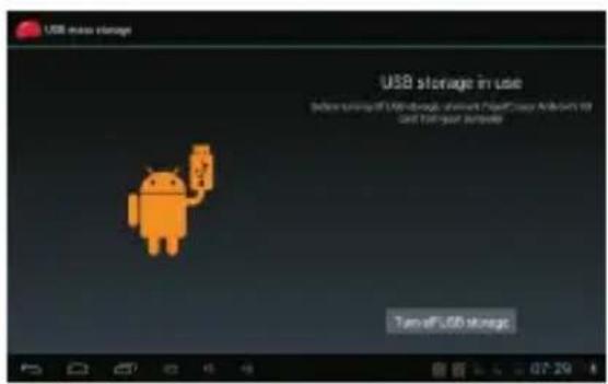Empire A700D8DC - C) Selecteer USB Connected en daarna Turn on USB storage. - 2