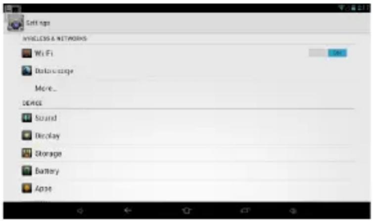 Settings Wireless & NETWORKS Wi-Fi Data Science More... Device Sound Display Storage Battery Apple