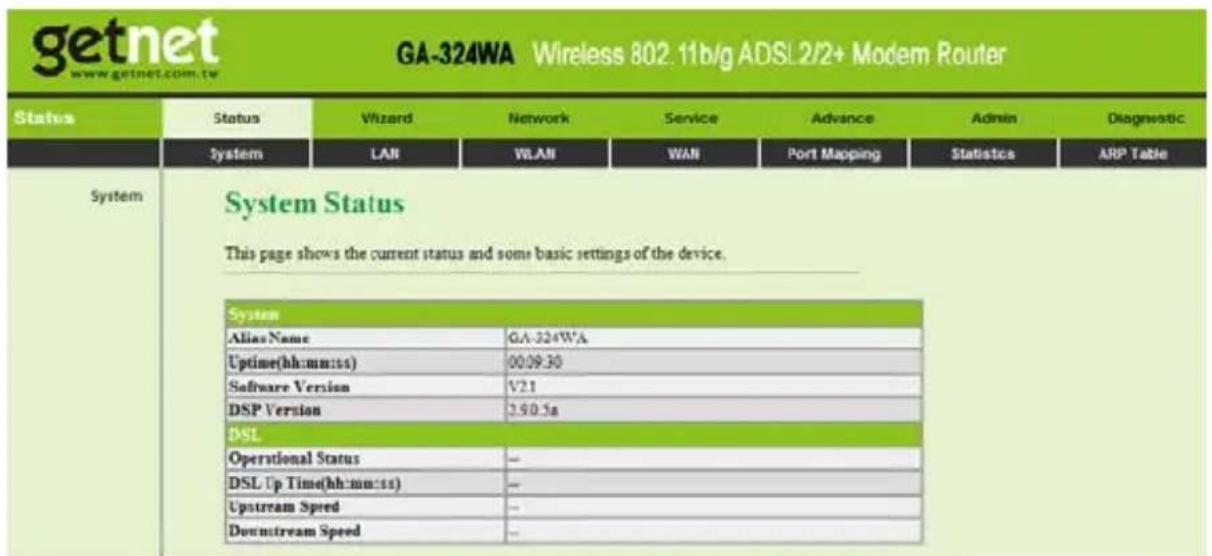 Getnet GA-324WB - System - 1