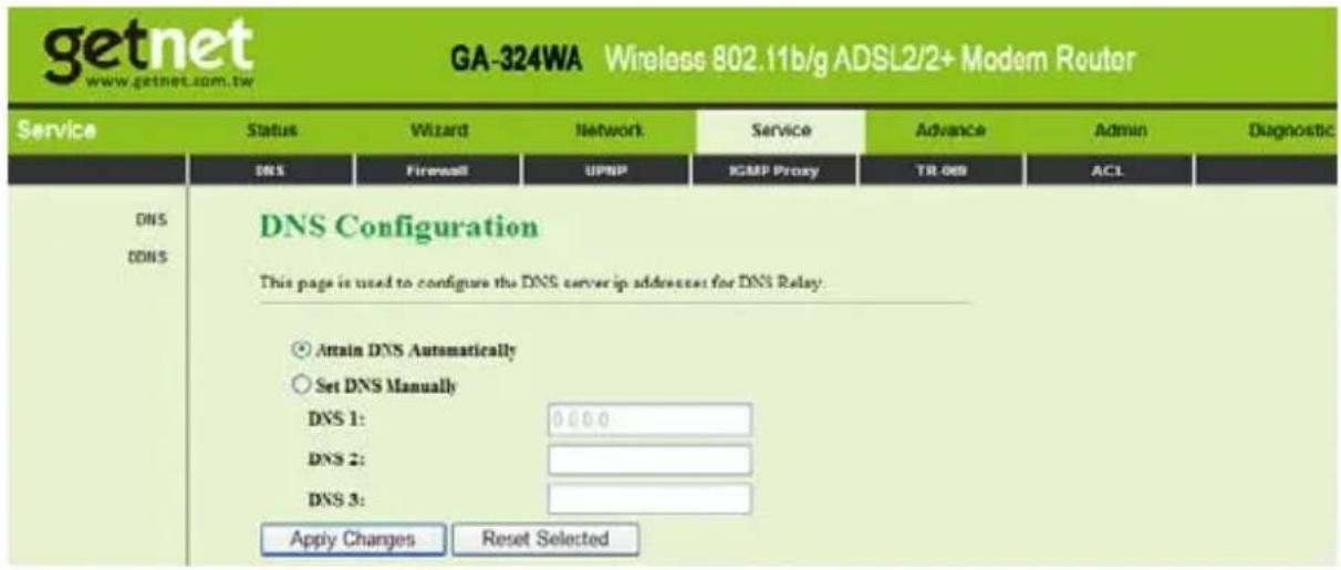 Getnet GA-324WB - DNS - 1
