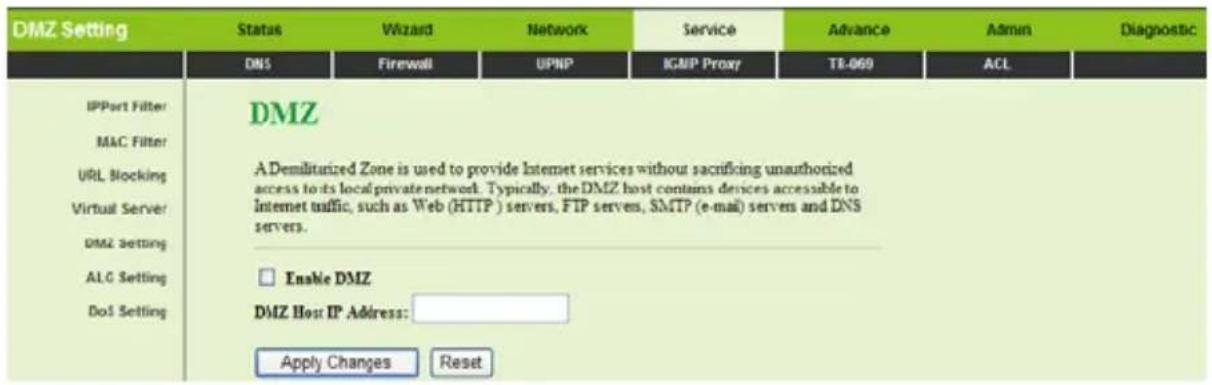 Getnet GA-324WB - DMZ Setting - 1