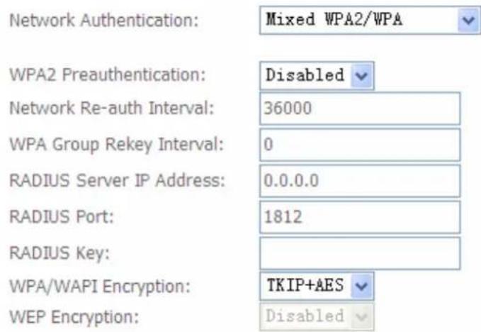 Billion BiPAC 7700N - ① Mixed WPA2/WPA - 1