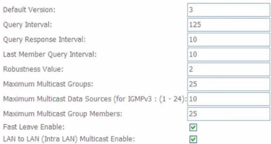 Billion BiPAC 7700N - IGMP Configuration - 1