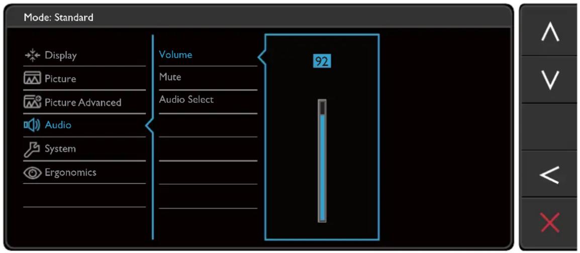 BENQ GW2260M - Audio menu - 1