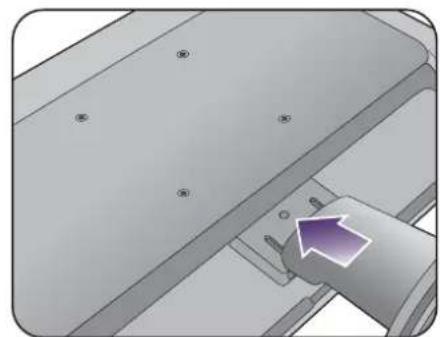 BENQ GW2260M - Attach the monitor base. - 6