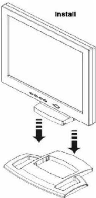AOC LM720 - Installing & Removing the Base - 1