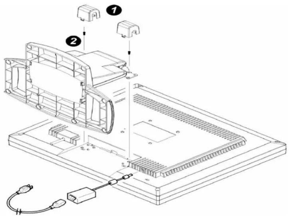 AOC LM720 - Preparing to Install An Optional Wall Mounting Arm (Not supplied) - 1