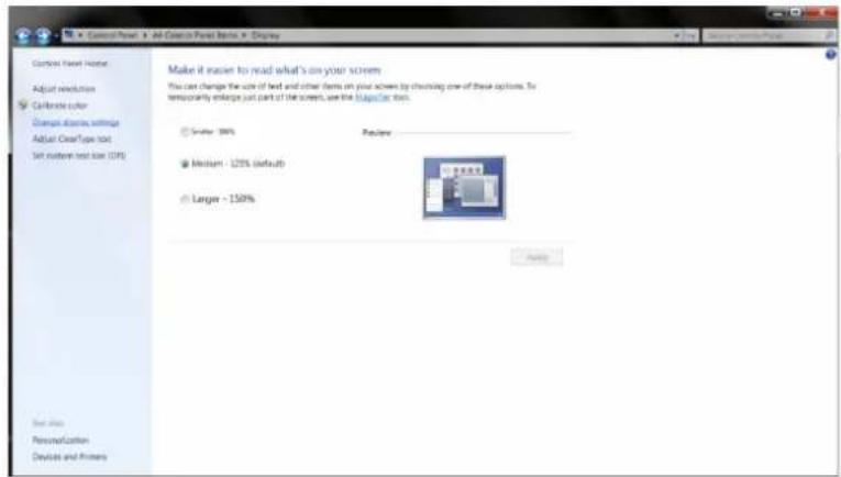 AOC I2757FM - Ckick on the "Change display settings" button. - 1