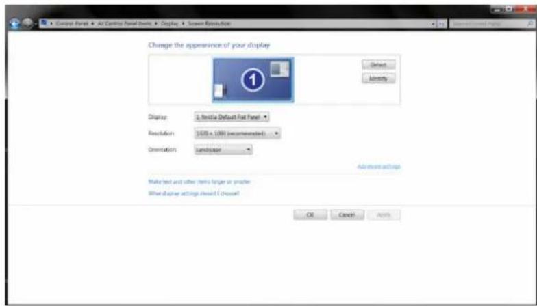 AOC I2757FM - Click the "Advanced Settings" button. - 1