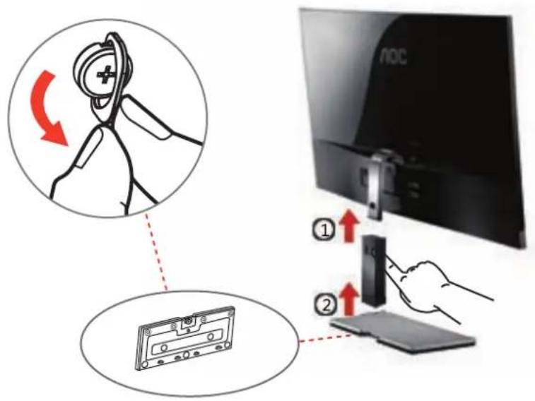 AOC I2757FH - Setup Stand &amp; Base - 2