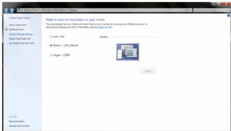 AOC I2473PWM - Click on the "Change display settings" button. - 1