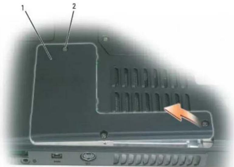 DELL XPS M140 - Removing the Microprocessor Module - 1