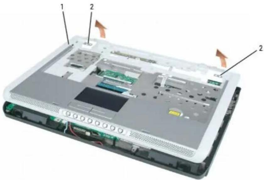 DELL XPS M140 - Removing the Palm Rest - 5