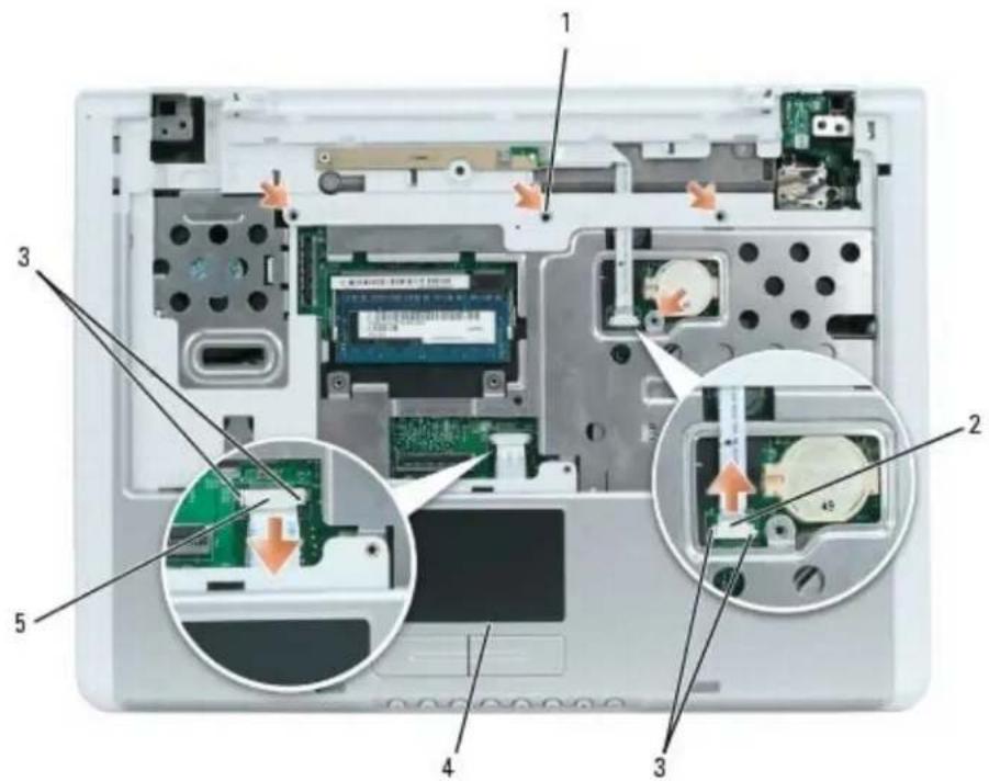 DELL XPS M140 - Removing the Palm Rest - 4
