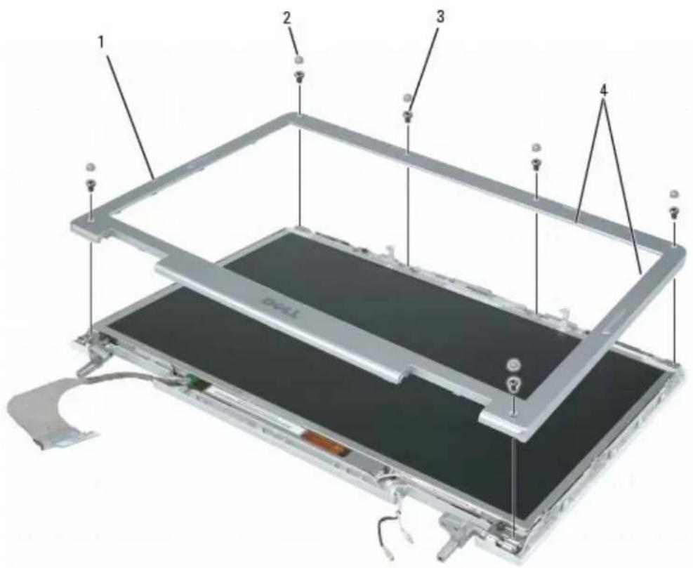 DELL XPS M140 - Removing the Display Bezel - 4