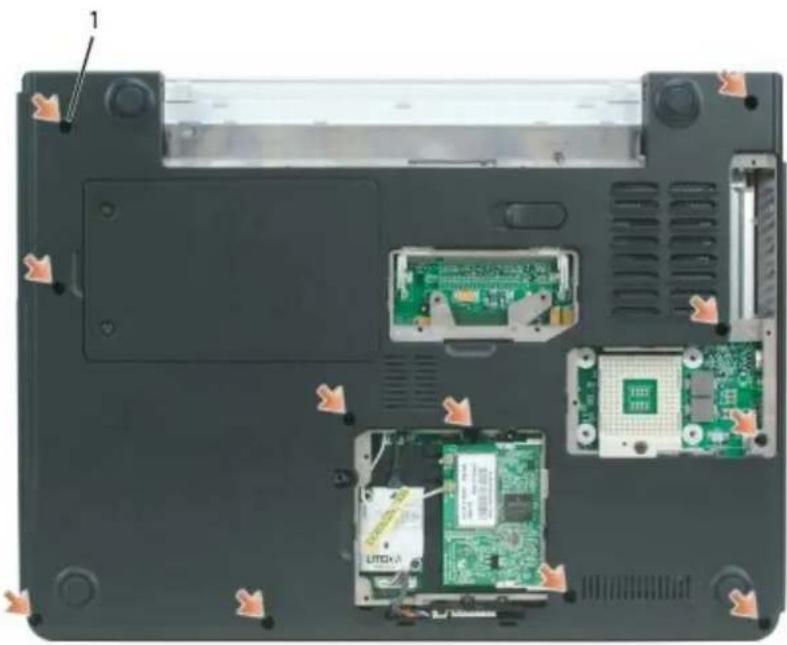 DELL XPS M140 - Removing the Palm Rest - 2
