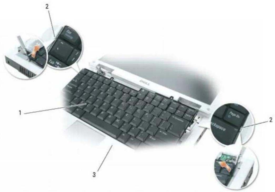 DELL XPS M140 - Removing the Keyboard - 1