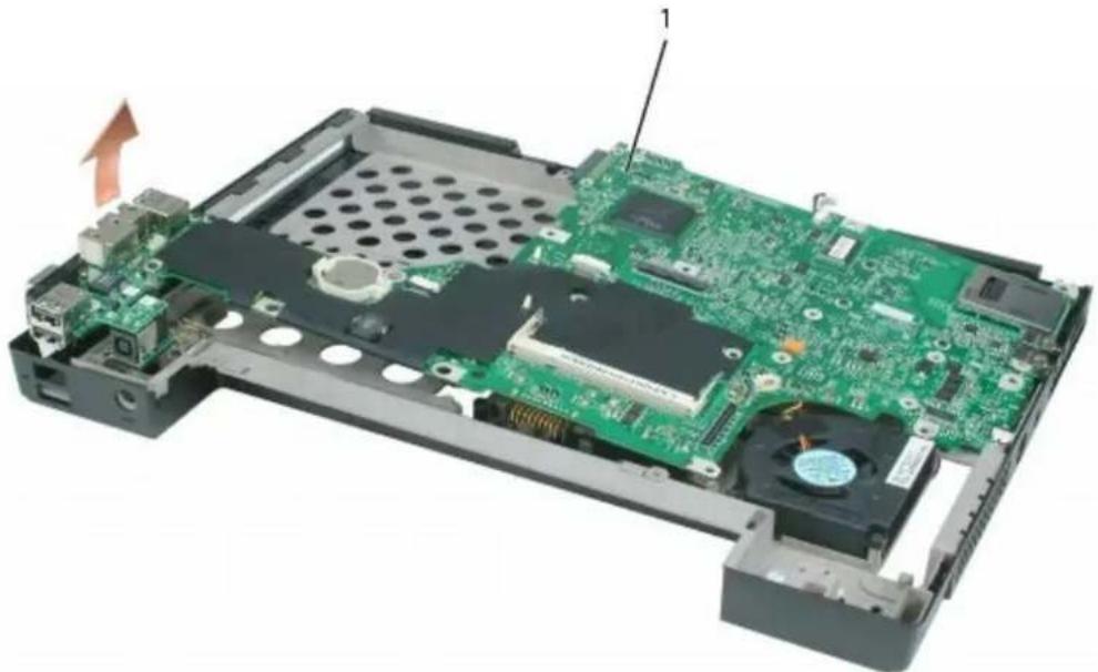 DELL XPS M140 - Removing the System Board - 4