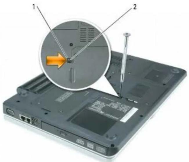 DELL XPS M140 - Removing the Optical Drive - 3