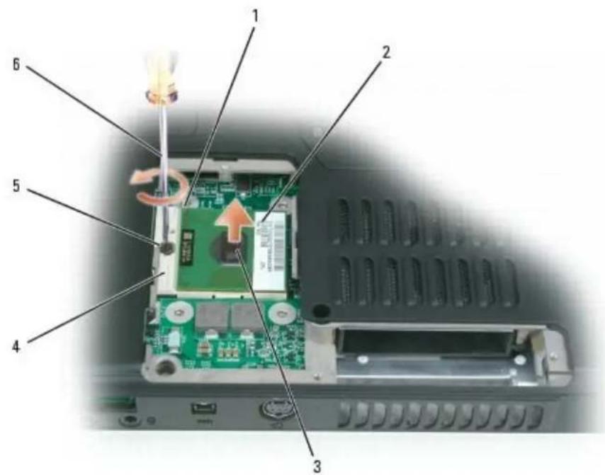 DELL XPS M140 - Removing the Microprocessor Module - 2