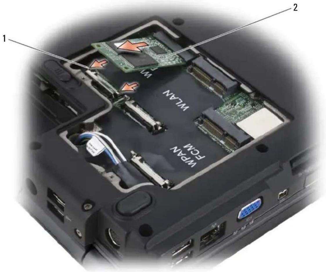 DELL Vostro 1500 PP22L - Removing the FCM - 2