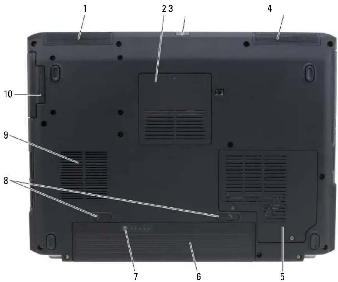 DELL Vostro 1500 PP22L - Bottom View - 1