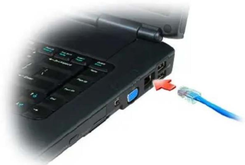 DELL Vostro 1500 PP22L - Connecting a Network or Broadband Modem Cable - 3