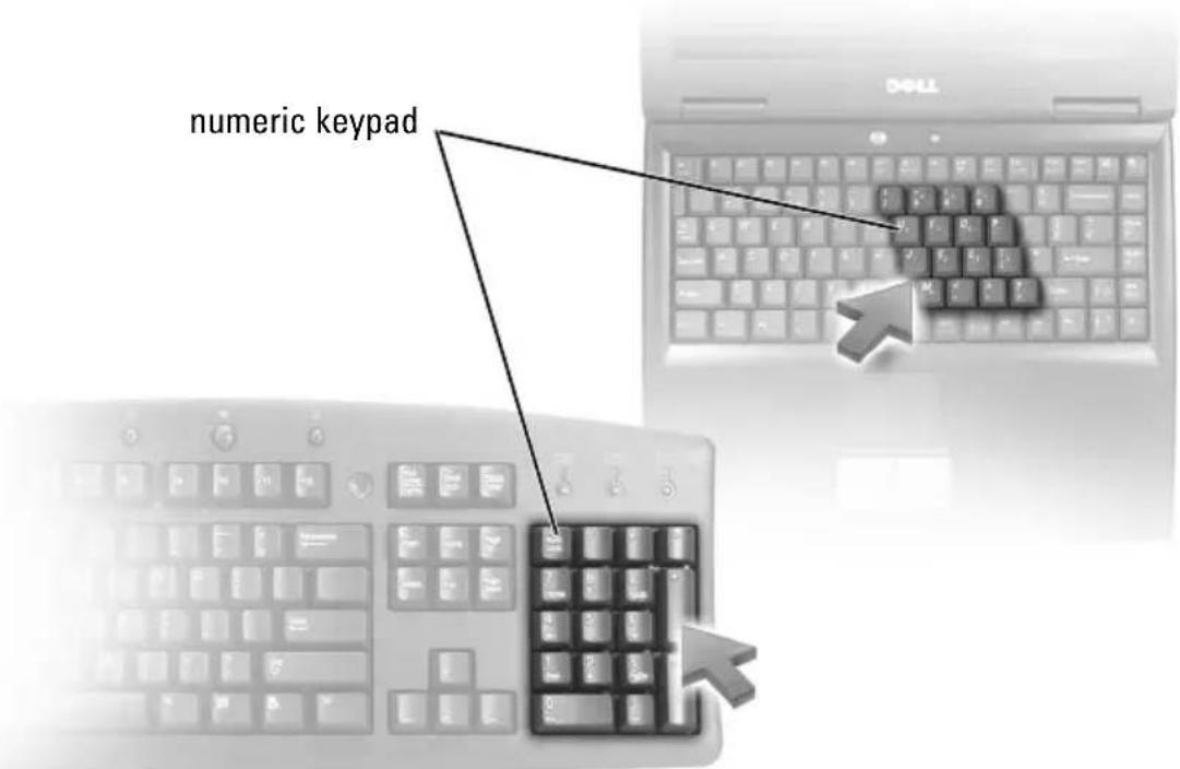 DELL Vostro 1500 PP22L - Numeric Keypad - 1