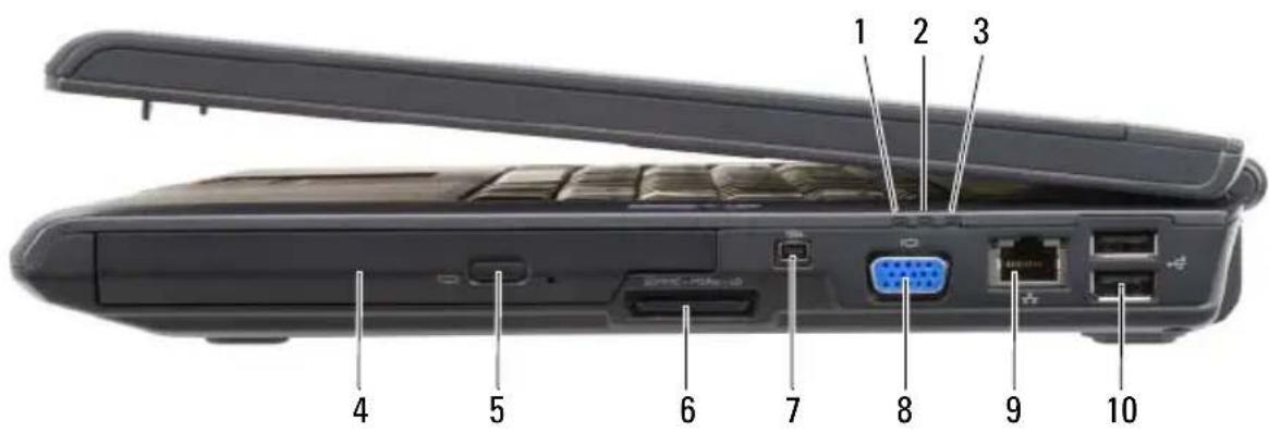 DELL Vostro 1500 PP22L - Right Side View - 1