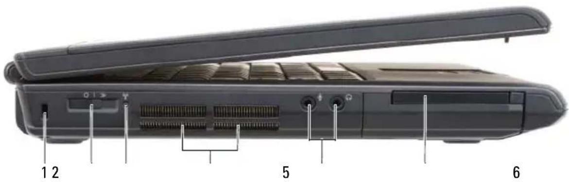 DELL Vostro 1500 PP22L - Left Side View - 1