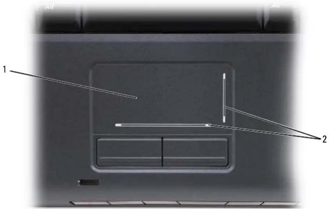 DELL Vostro 1500 PP22L - Touch Pad - 1