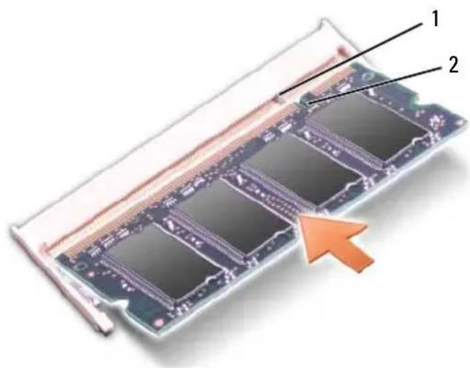 DELL Vostro 1500 PP22L - Replacing the DIMM A Memory Module - 3