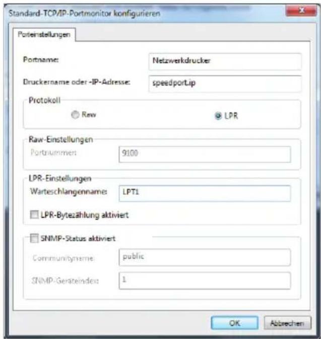 T-Mobile Speedport W 921V - Druckertreiber installieren in Windows® 7. - 5
