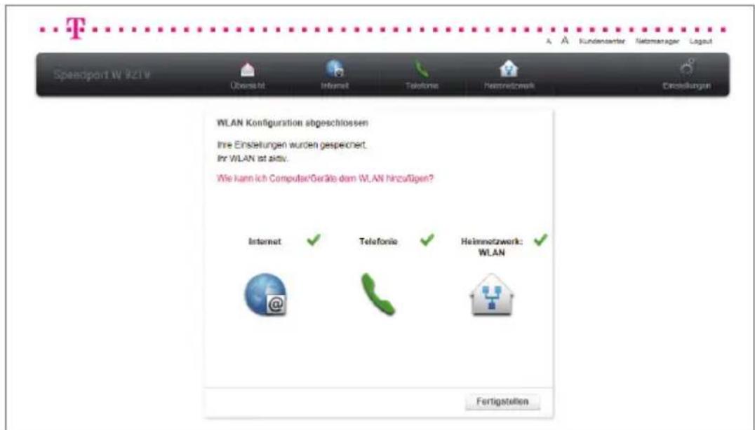 T-Mobile Speedport W 921V - Verschlüsselung. - 3