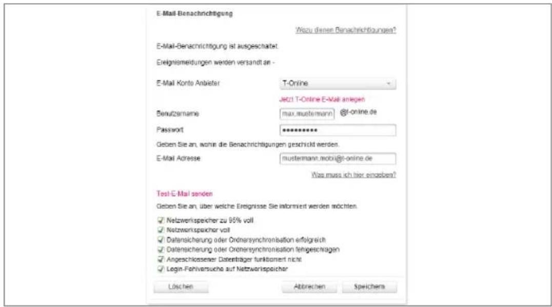 T-Mobile Speedport W 921V - E-Mail Benachrichtigungen. - 1