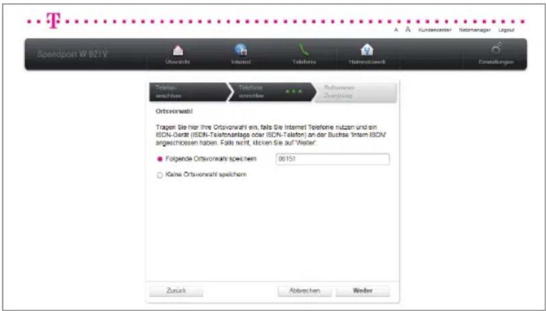 T-Mobile Speedport W 921V - Telefonie über DSL einrichten mit anderen Anbietern. - 6