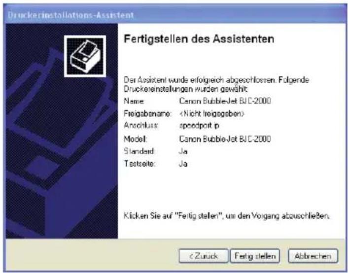 T-Mobile Speedport W 921V - Druckertreiber installieren in Windows® XP / 2000. - 11