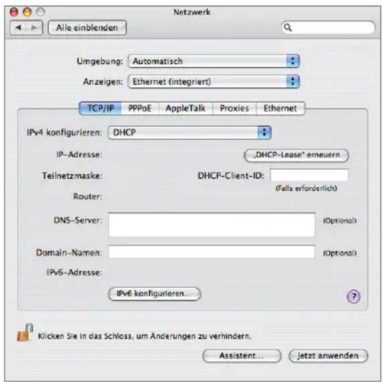 T-Mobile Speedport W 921V - Unter Mac OS X Tiger (10.4). - 1