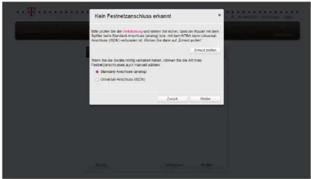 T-Mobile Speedport W 921V - Telefonie über Festnetz-Anschluss (Standard) einrichten. - 3
